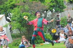 28th May 2017- Jester Fabio Zaganell Traquair Medieval Fayre , Traquair House Innerleithen. Scottish BordersPIC ERIC MCCOWAT